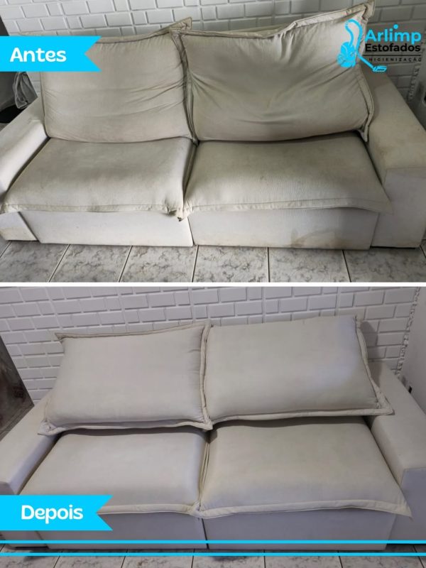 🛋️ De Sofá Desgastado a Estofado Impecável com a Higienização Arlimp 🛋️Olhe essa transformação
